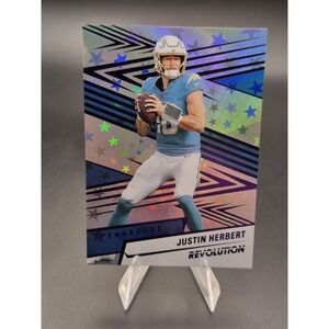 2025 Panini Revolution Justin Herbert #46 Purple Astro /199 Los Angeles Chargers